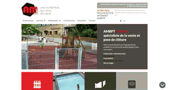 Desktop Screenshot of ambtp-portails-clotures.com